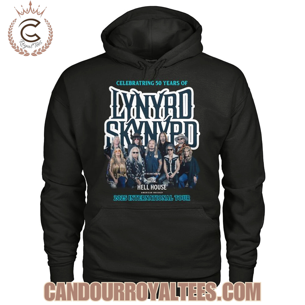 Celebratring 50 Years Of Lynyrd Skynyrd 2025 International Tour T-Shirt Celebratring 50 Years Of Lynyrd Skynyrd 2025 International Tour T-Shirt