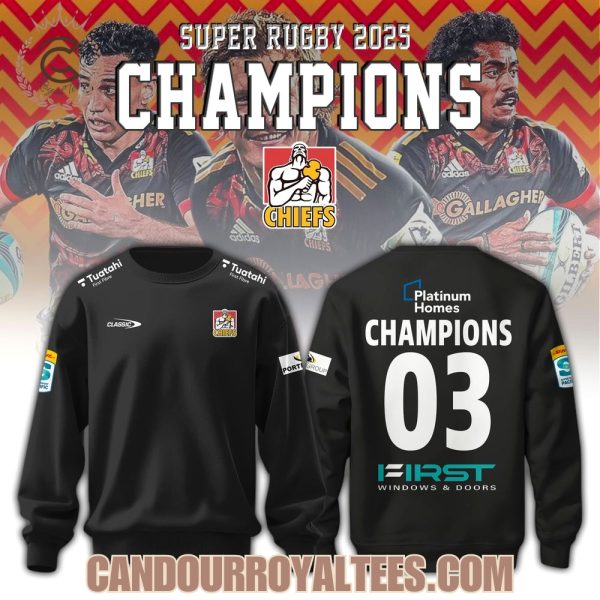 Chiefs Champions Super Rugby League 2025 Season Tshirt, Hoodie
