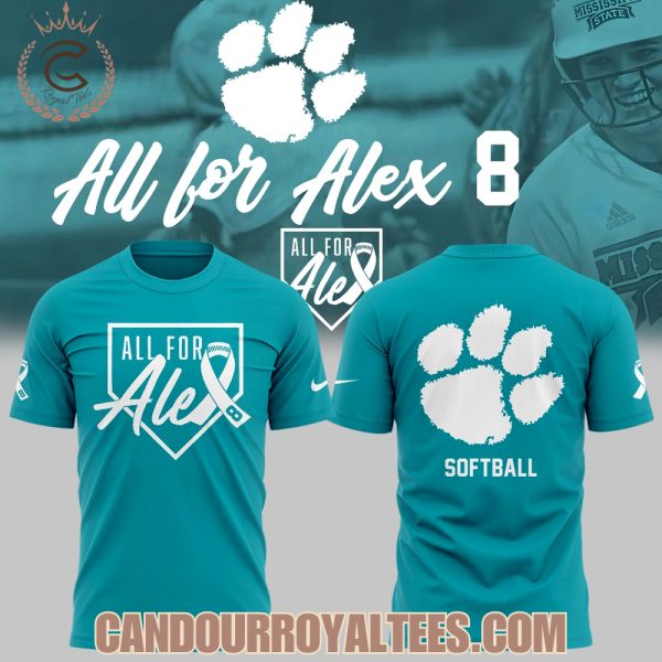 Clemson Softball All For Alex 2025 Tshirt, Hoodie