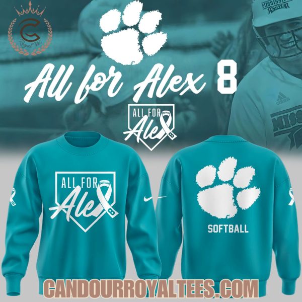Clemson Softball All For Alex 2025 Tshirt, Hoodie