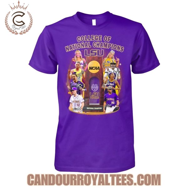 College Of National Champions LSU Tigers T-Shirt