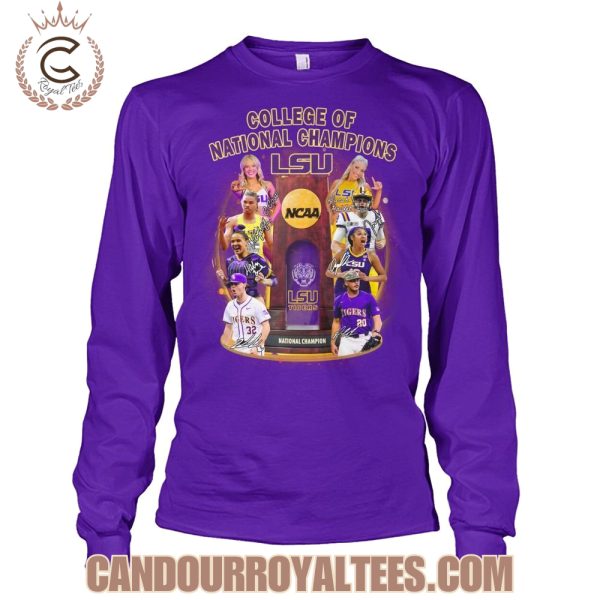 College Of National Champions LSU Tigers T-Shirt