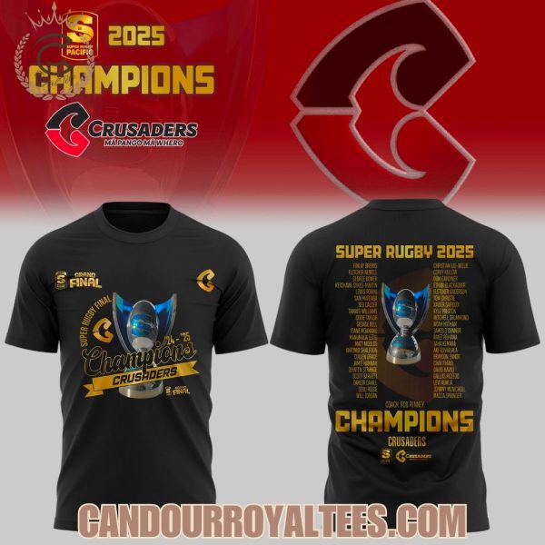 Crusaders Rugby League Champions 2025 Tshirt, Hoodie, Cap