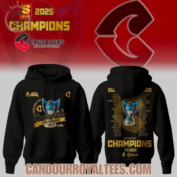 Crusaders Rugby League Champions 2025 Tshirt, Hoodie, Cap