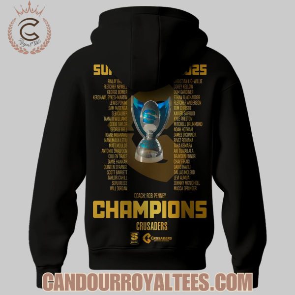 Crusaders Rugby League Champions 2025 Tshirt, Hoodie, Cap