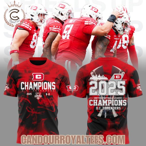 D.C. Defenders UFL Champions 2025 Tshirt, Hoodie