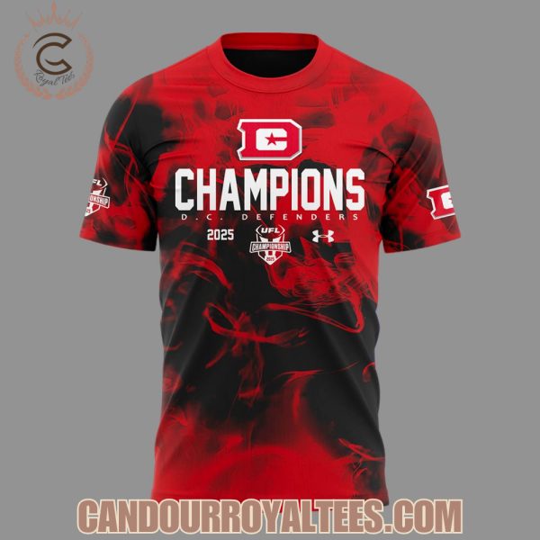 D.C. Defenders UFL Champions 2025 Tshirt, Hoodie