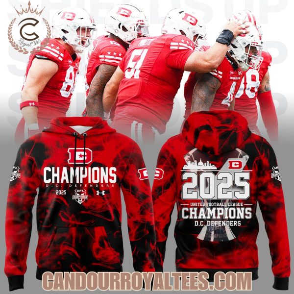 D.C. Defenders UFL Champions 2025 Tshirt, Hoodie