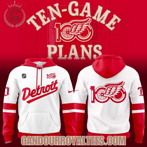 Detroit Red Wings Centennial Uniform Hoodie