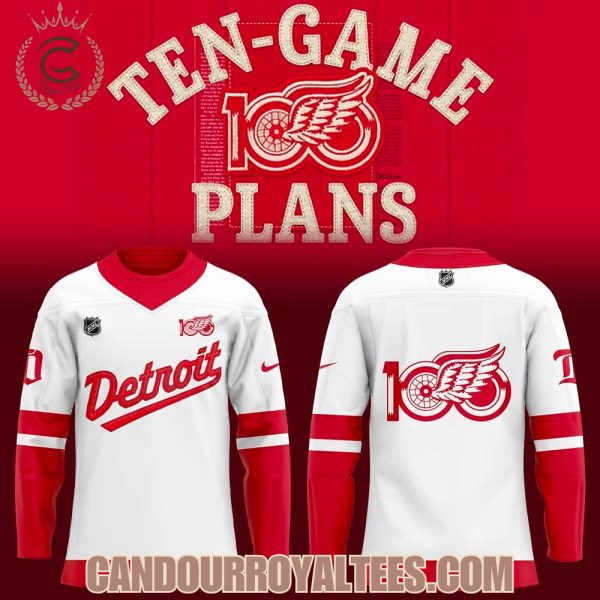 Detroit Red Wings Centennial Uniform Jersey