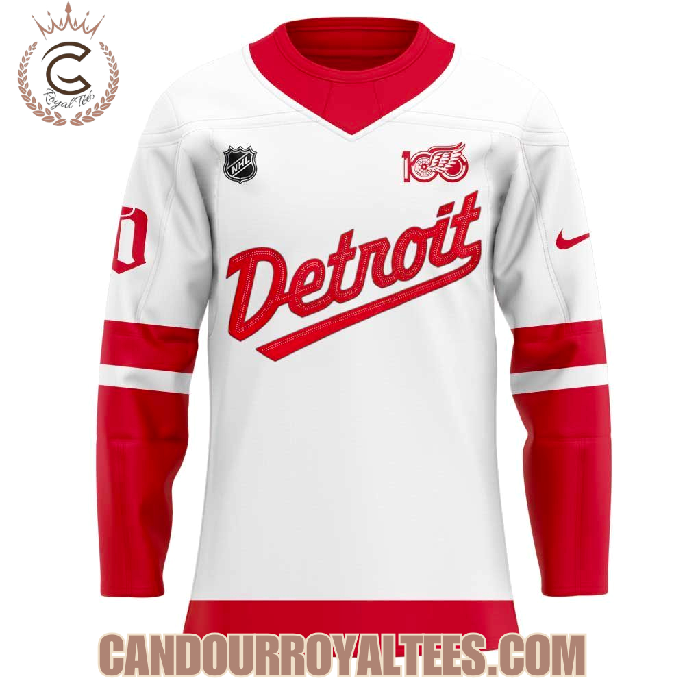 Detroit Red Wings Centennial Uniform Jersey Detroit Red Wings Centennial Uniform Jersey