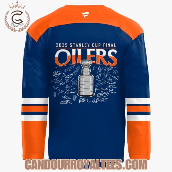 Edmonton Oilers 2025 Stanley Cup Final Champions Hockey Jersey
