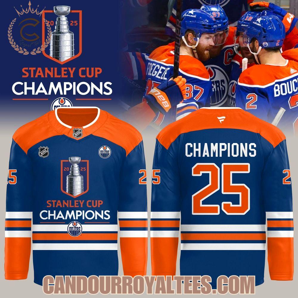 Edmonton Oilers Champion NHL Stanley Cup 2025 Jersey Edmonton Oilers Champion NHL Stanley Cup 2025 Jersey