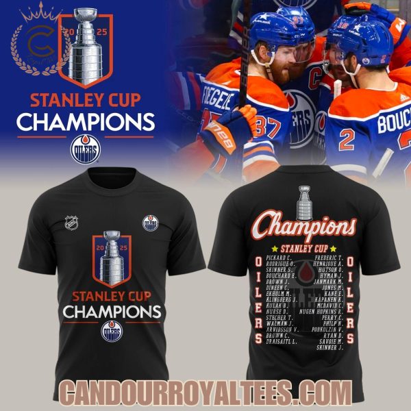 Edmonton Oilers Champion NHL Stanley Cup 2025 Tshirt, Hoodie