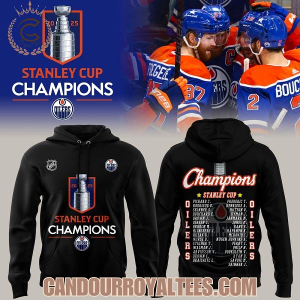 Edmonton Oilers Champion NHL Stanley Cup 2025 Tshirt, Hoodie