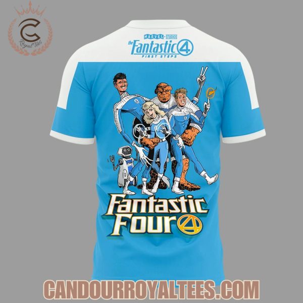 Fantastic Four Blue and White 2025 Tshirt, Hoodie