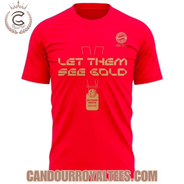 FC Bayern Munchen Basketball Meister 2025 Red Tshirt, Hoodie