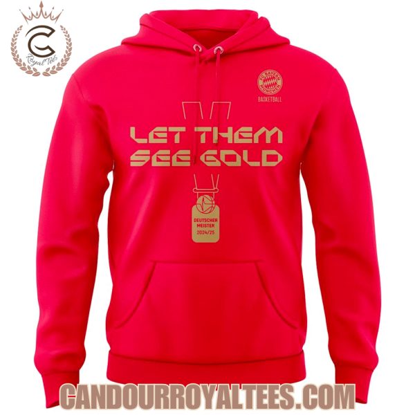 FC Bayern Munchen Basketball Meister 2025 Red Tshirt, Hoodie