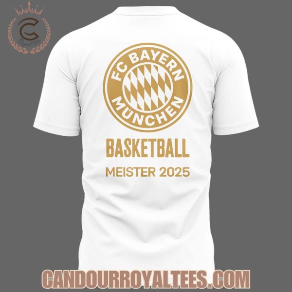 FC Bayern Munchen Basketball Meister 2025 White Tshirt, Hoodie