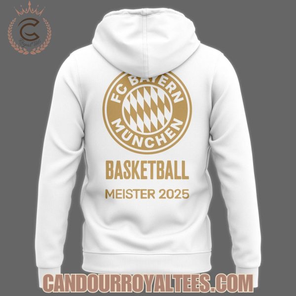 FC Bayern Munchen Basketball Meister 2025 White Tshirt, Hoodie