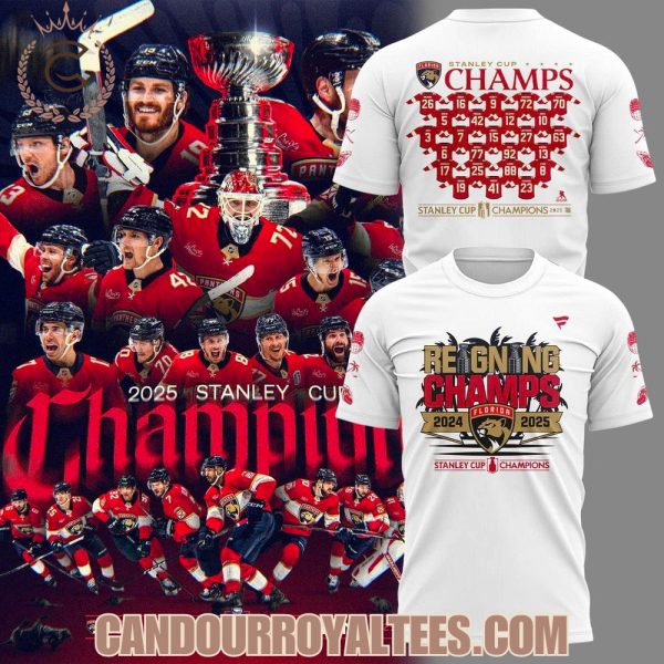 Florida Panthers Back-To-Back Stanley Cup Champions 2025 Tshirt, Hoodie, Cap
