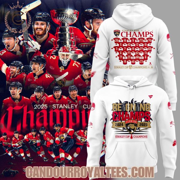 Florida Panthers Back-To-Back Stanley Cup Champions 2025 Tshirt, Hoodie, Cap