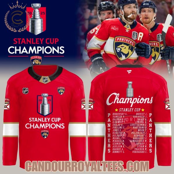 Florida Panthers Champion NHL Stanley Cup 2025 Jersey