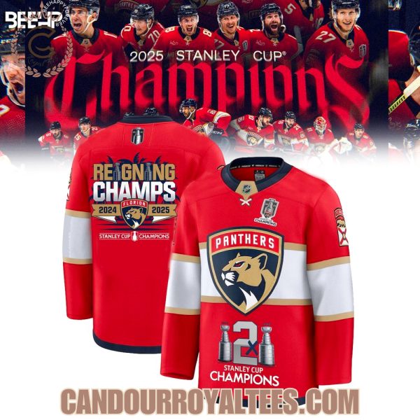 Florida Panthers Reigning Champs 2024 2025 Hockey Jersey