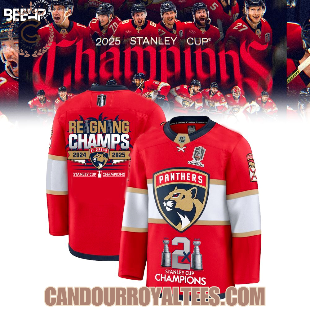 Florida Panthers Reigning Champs 2024 2025 Hockey Jersey Florida Panthers Reigning Champs 2024 2025 Hockey Jersey