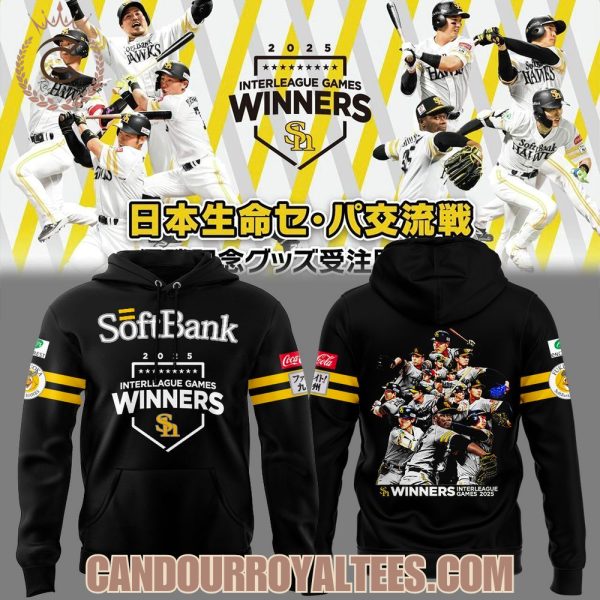 Fukuoka Hawks Baseball 2025 Interleague Games Winners Tshirt, Hoodie, Cap