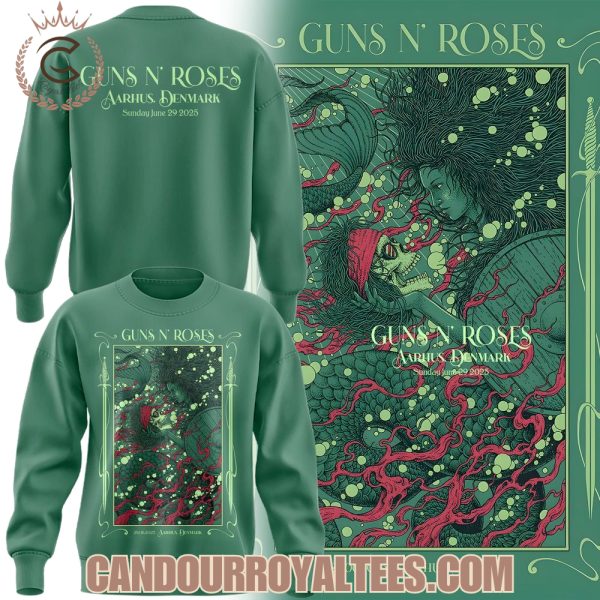 Guns N’ Roses World Tour to Aarhus 2025 Hoodie