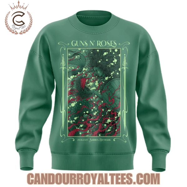 Guns N’ Roses World Tour to Aarhus 2025 Hoodie