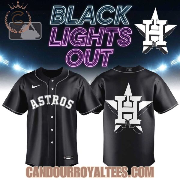 Houston Astros Black Lights Out Limited Edition Jersey