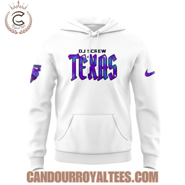 Houston Texans Honor All-Time DJ DJ Screw White Hoodie