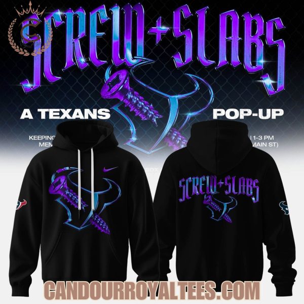Houston Texans x Screw + Slabs 2025 Hoodie, Tshirt