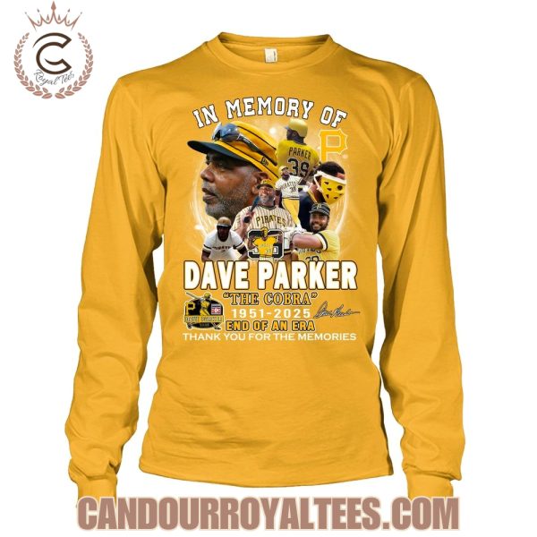 In Memory Of Dave Parker The Cobra 1951-2025 End Of An Era Thank You T-Shirt