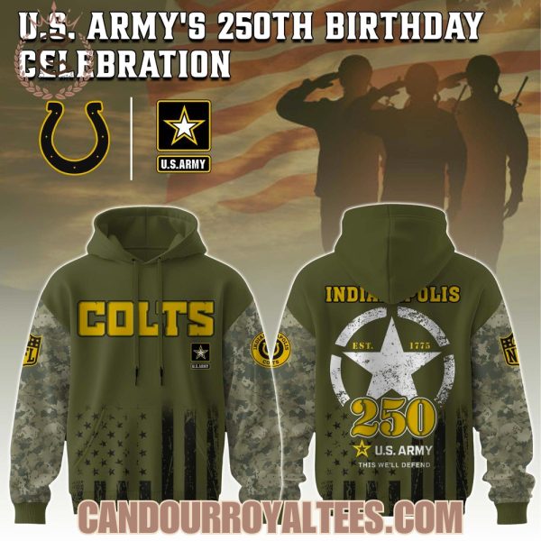 Indianapolis Colts NFL x 250 U.S. ARMY Hoodie