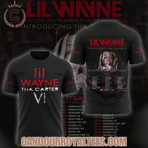 Lil Wayne Tha Carter VI North American Tour 2025 Tshirt, Hoodie