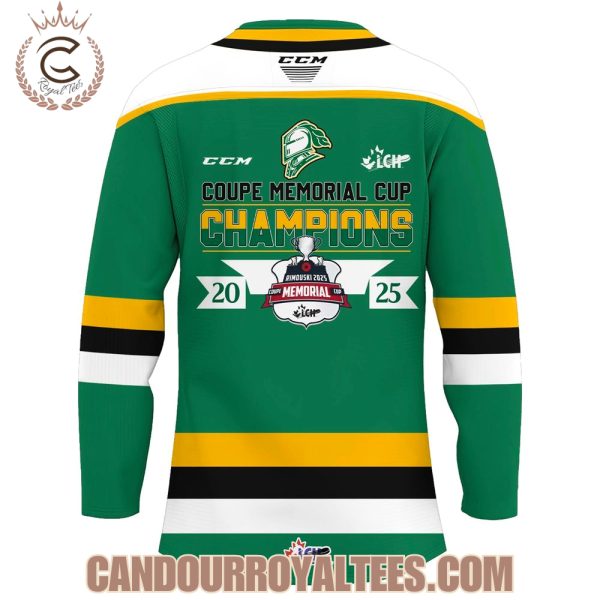 London Knights Coupe Memorial Cup Champions 2025 Hockey Jersey