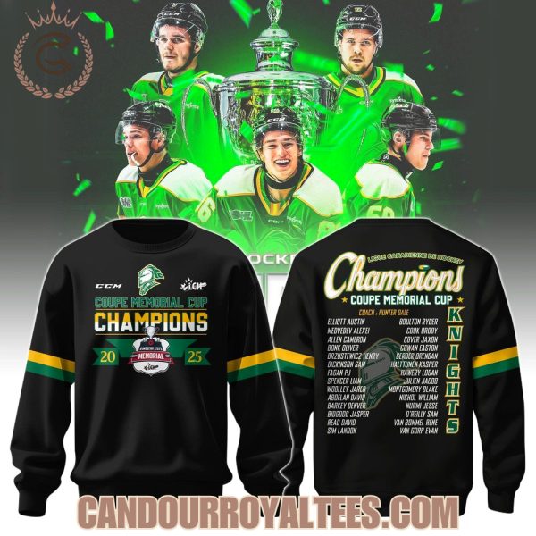 London Knights Coupe Memorial Cup Champions 2025 Tshirt, Hoodie, Cap