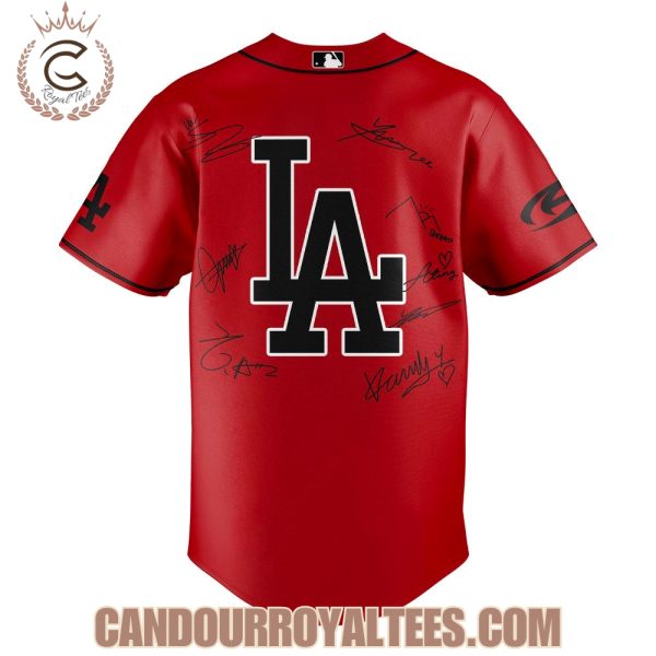 Los Angeles Dodgers ATEEZ World Tour Signature Red Jersey