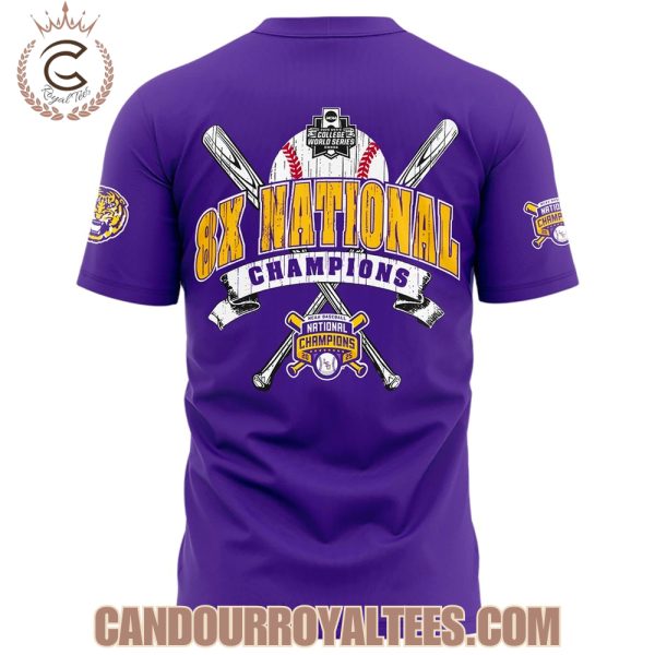 LSU Tigers 8x National Champions Tshirt, Hoodie, Cap