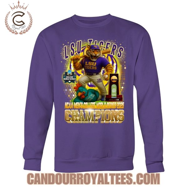 LSU Tigers NCAA Men’s College Series 2025 Champions Mascot T-Shirt