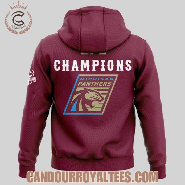 Michigan Panthers 2025 United Football League Champions Tshirt, Hoodie, Cap