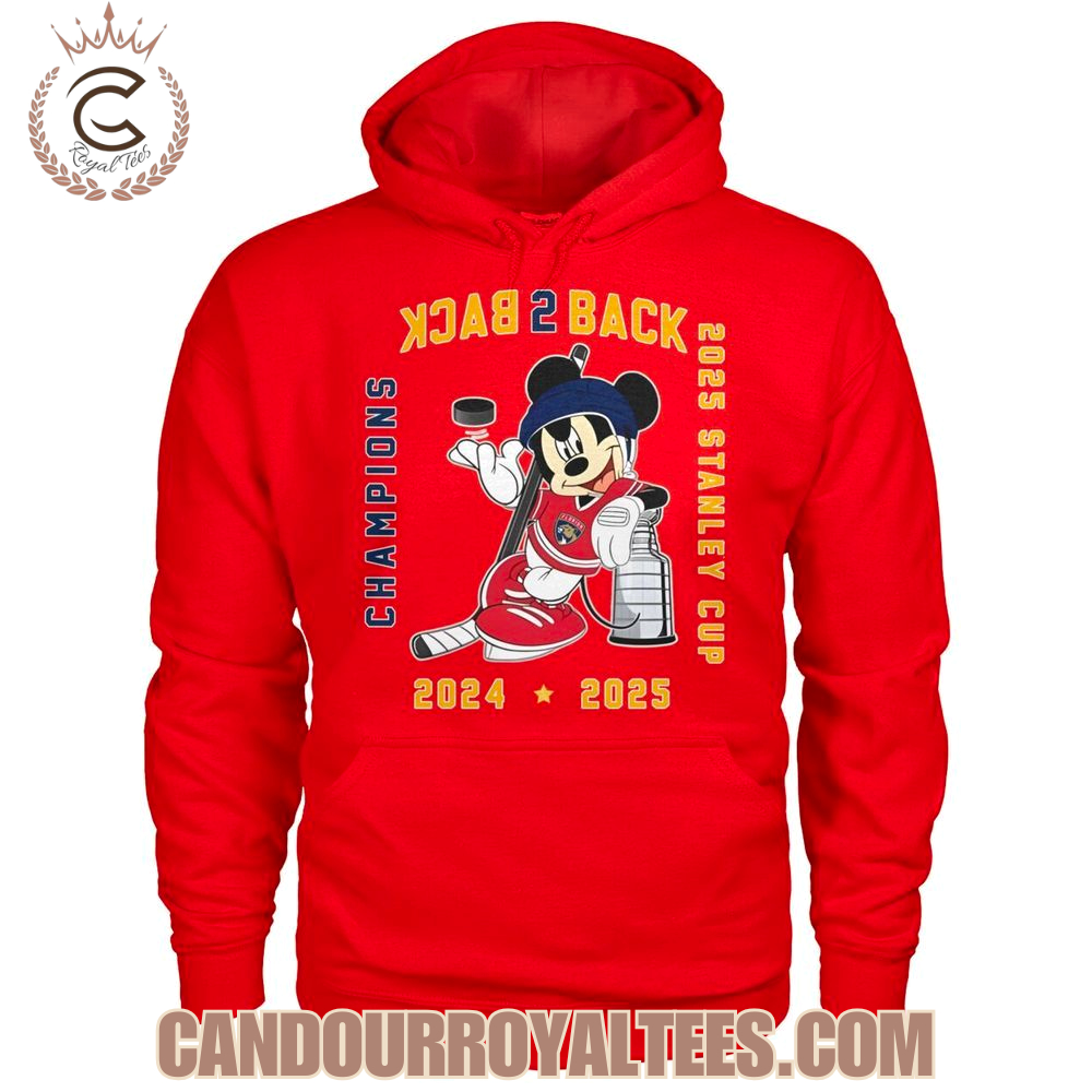 Mickey x Florida Panthers Back To Back 2025 Stanley Cup Champions T-Shirt Mickey x Florida Panthers Back To Back 2025 Stanley Cup Champions T-Shirt