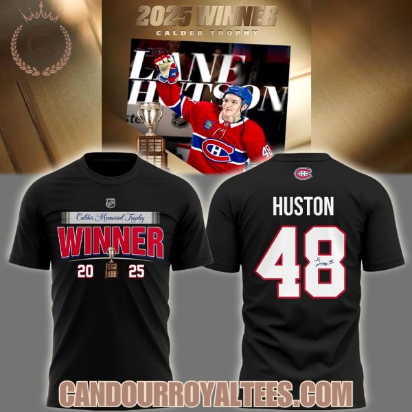 Montreal Canadiens 2025 Calder Memorial Trophy Winner Black T-Shirt, Hoodie