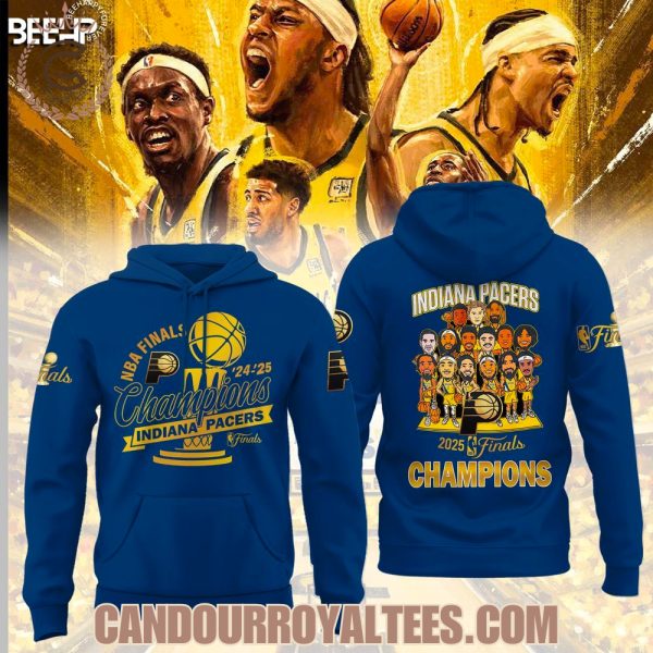 NBA Finals ’24-’25 Champions Indiana Pacers Blue Tshirt, Hoodie