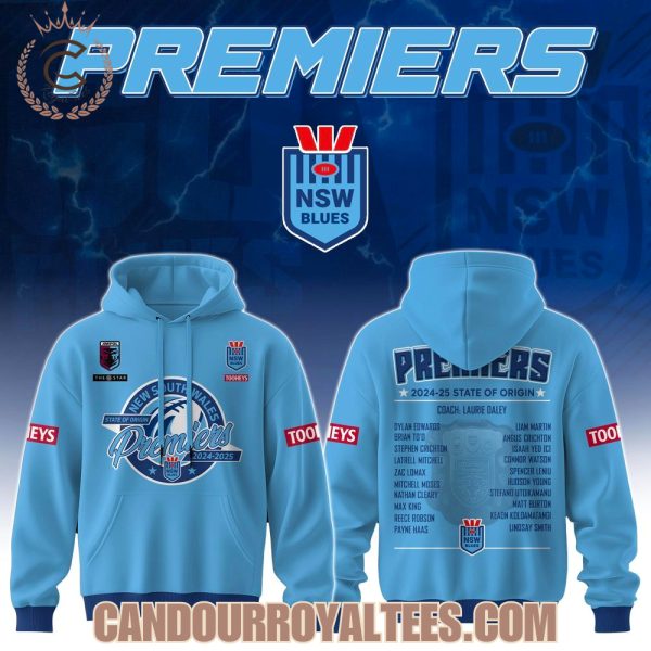 New South Wales Blues Premier 2024 2025 State Of Origin Tshirt, Hoodie, Cap