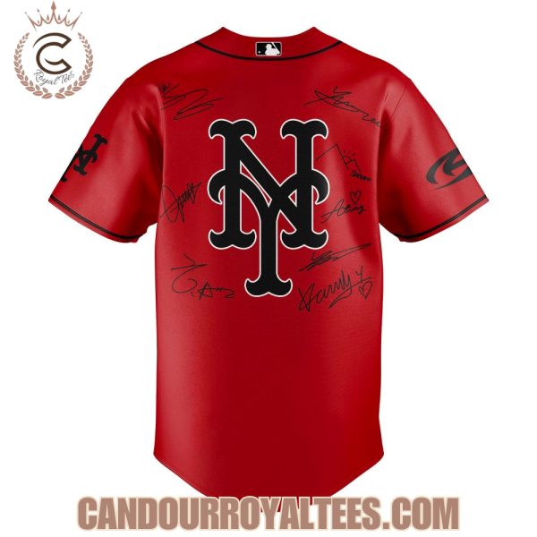 New York Mets ATEEZ World Tour Signature Red Jersey