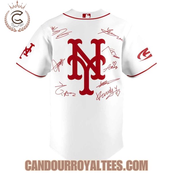 New York Mets ATEEZ World Tour Signature White Jersey